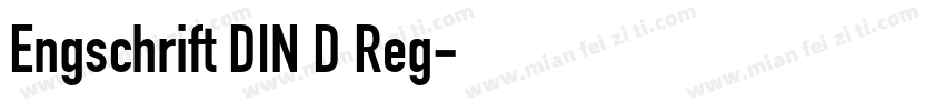 Engschrift DIN D Reg字体转换
